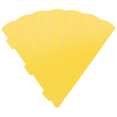 Schultüten-Zuschnitt | 69 cm, 400 g/m², sonnengelb