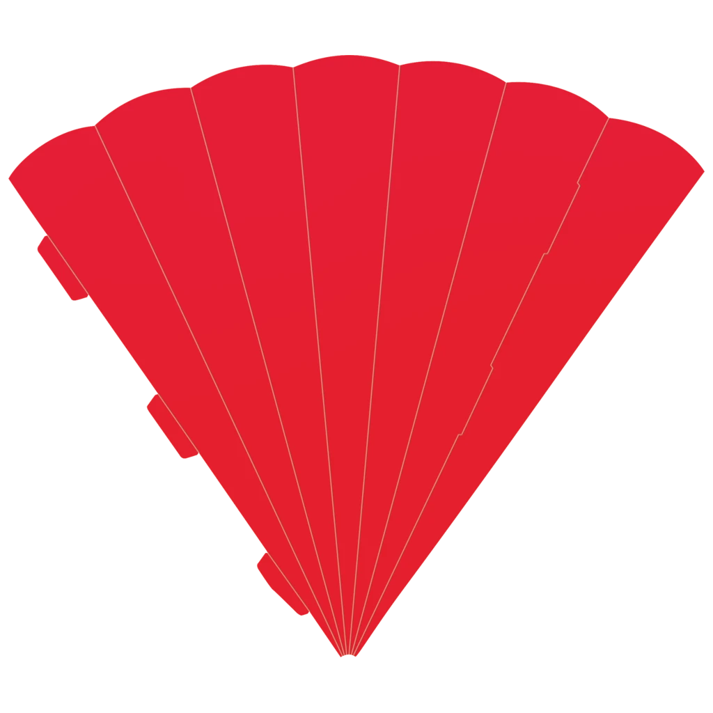 Schultüten-Zuschnitt | 69 cm, 400 g/m², hellrot