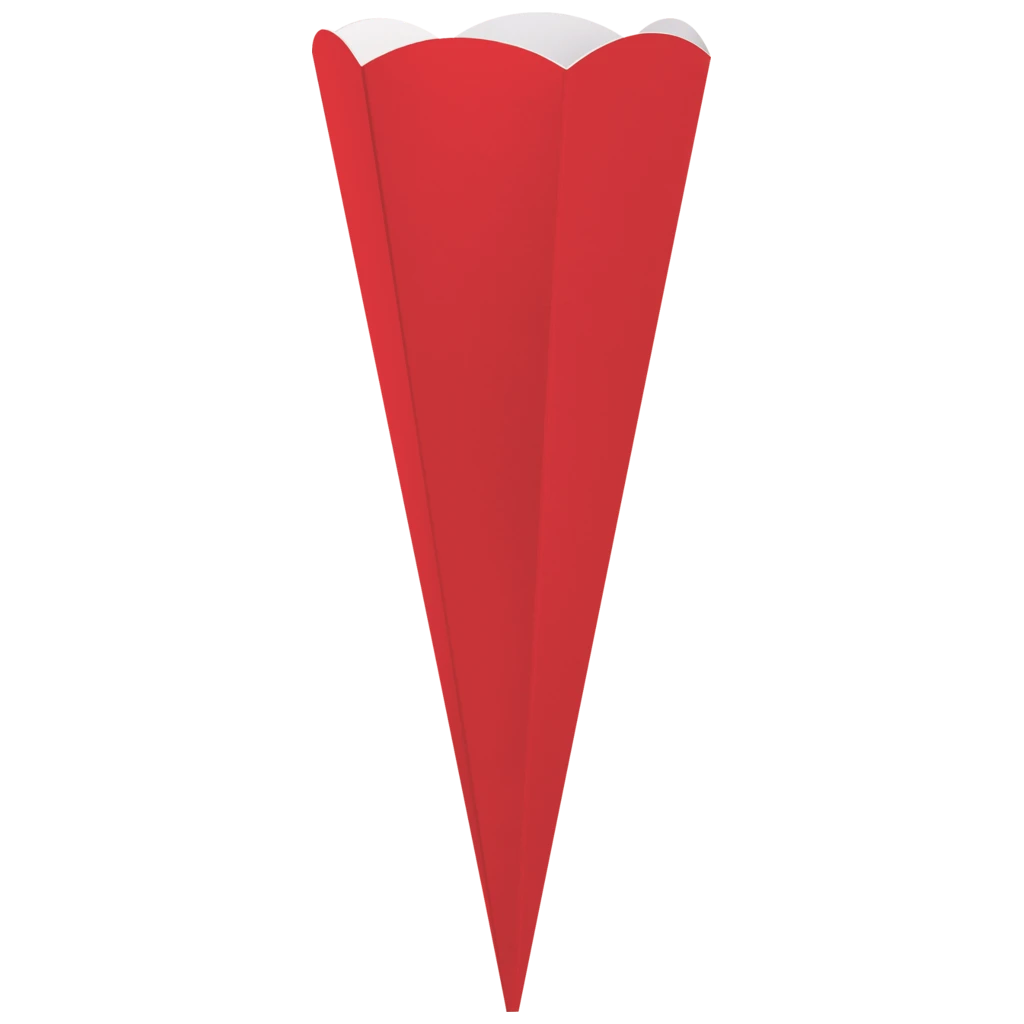 Schultüten-Zuschnitt | 69 cm, 400 g/m², hellrot