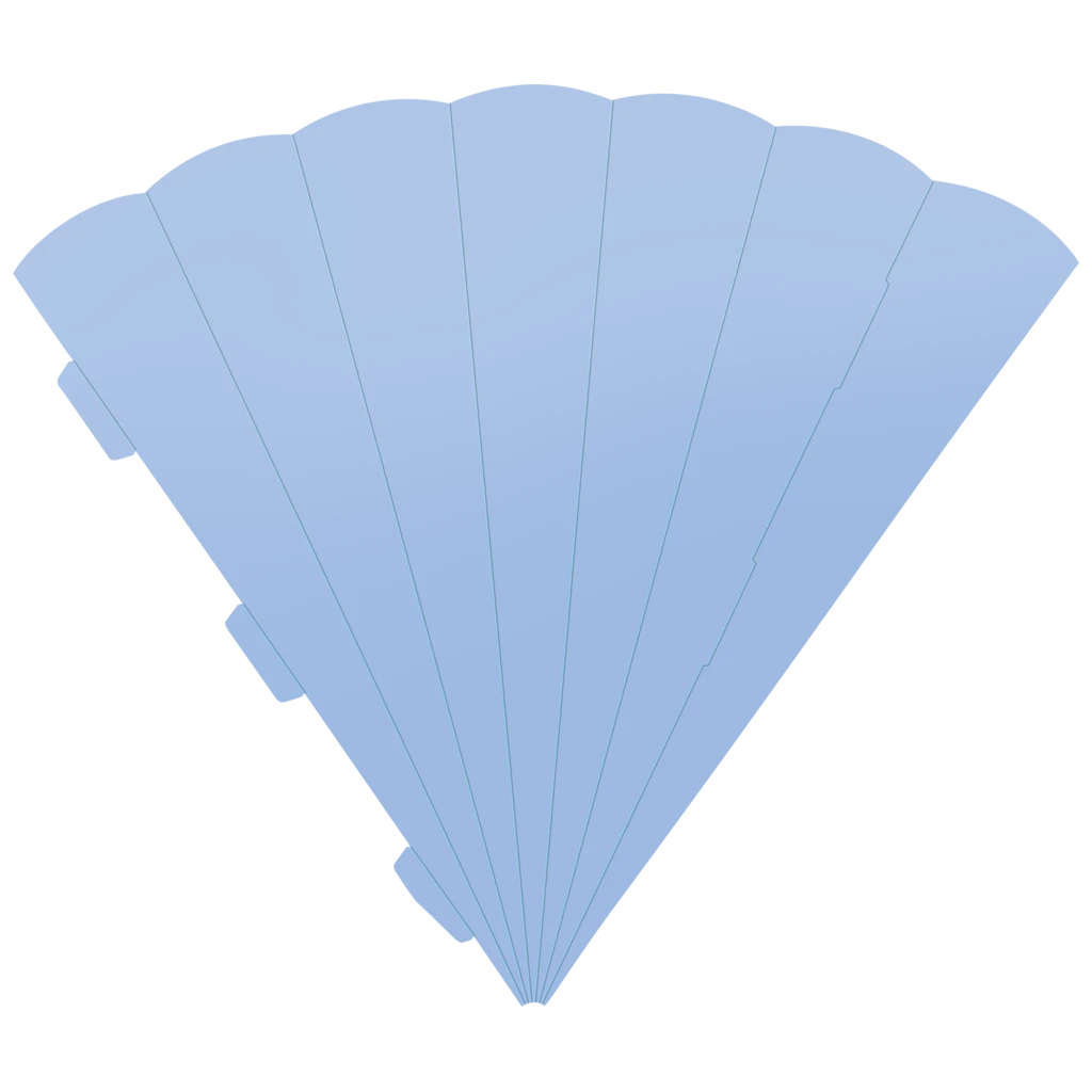 Schultüten-Zuschnitt | 69 cm, 400 g/m², hellblau