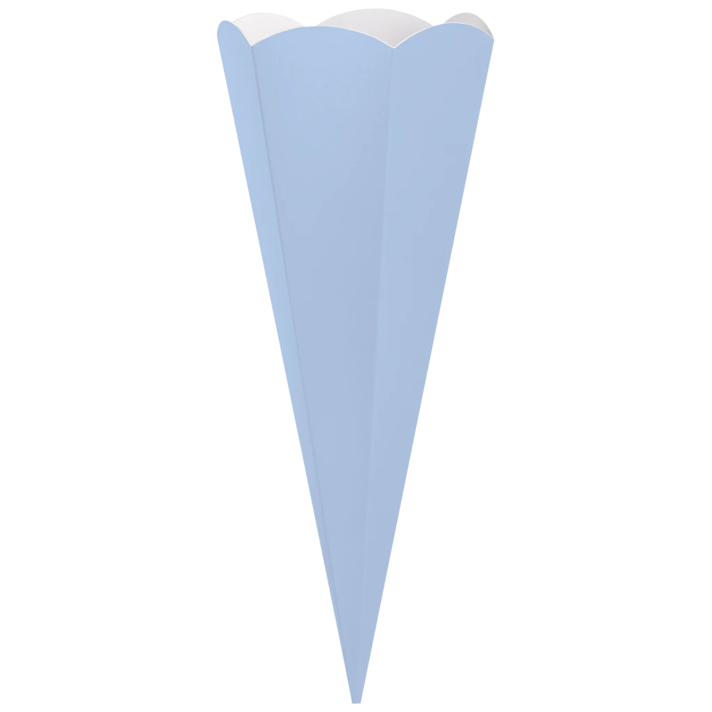 Schultüten-Zuschnitt | 69 cm, 400 g/m², hellblau