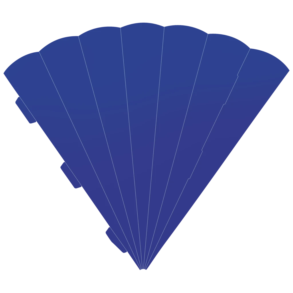 Schultüten-Zuschnitt | 69 cm, 400 g/m², königsblau