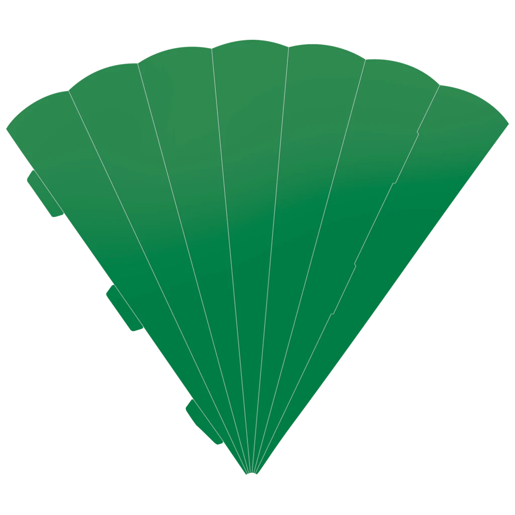 Schultüten-Zuschnitt | 69 cm, 400 g/m², mittelgrün