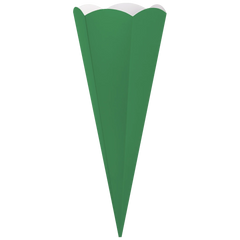 Schultüten-Zuschnitt | 69 cm, 400 g/m², mittelgrün