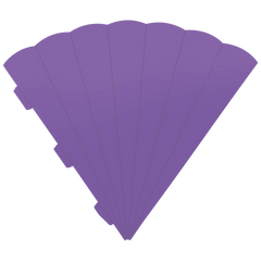 Schultüten-Zuschnitt | 69 cm, 400 g/m², hellviolett