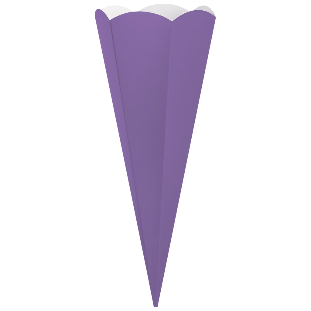 Schultüten-Zuschnitt | 69 cm, 400 g/m², hellviolett