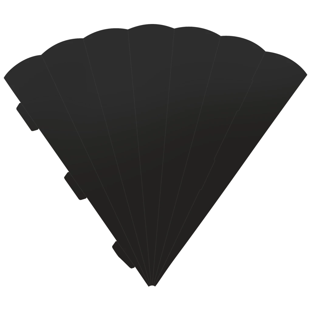 Schultüten-Zuschnitt | 69 cm, 400 g/m², schwarz