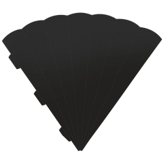 Schultüten-Zuschnitt | 69 cm, 400 g/m², schwarz