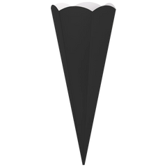 Schultüten-Zuschnitt | 69 cm, 400 g/m², schwarz