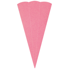 Schultüten-Rohling Zuschnitt mit Glitter | 69 cm, 400 g/m², pink