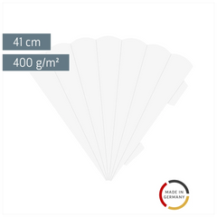 Schultüten-Zuschnitt | 41 cm, 400 g/m², weiß