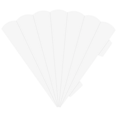 Schultüten-Zuschnitt | 41 cm, 400 g/m², weiß