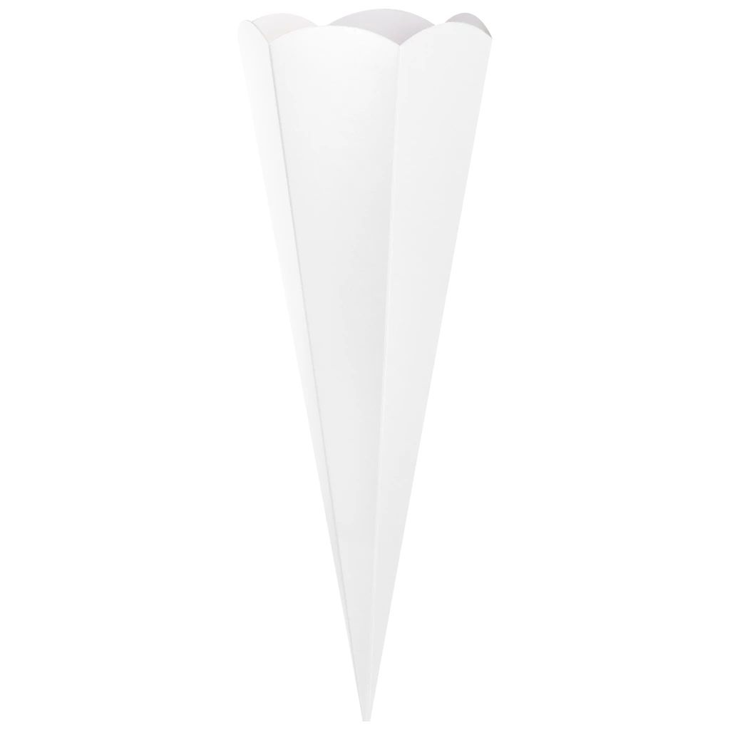 Schultüten-Zuschnitt | 41 cm, 400 g/m², weiß