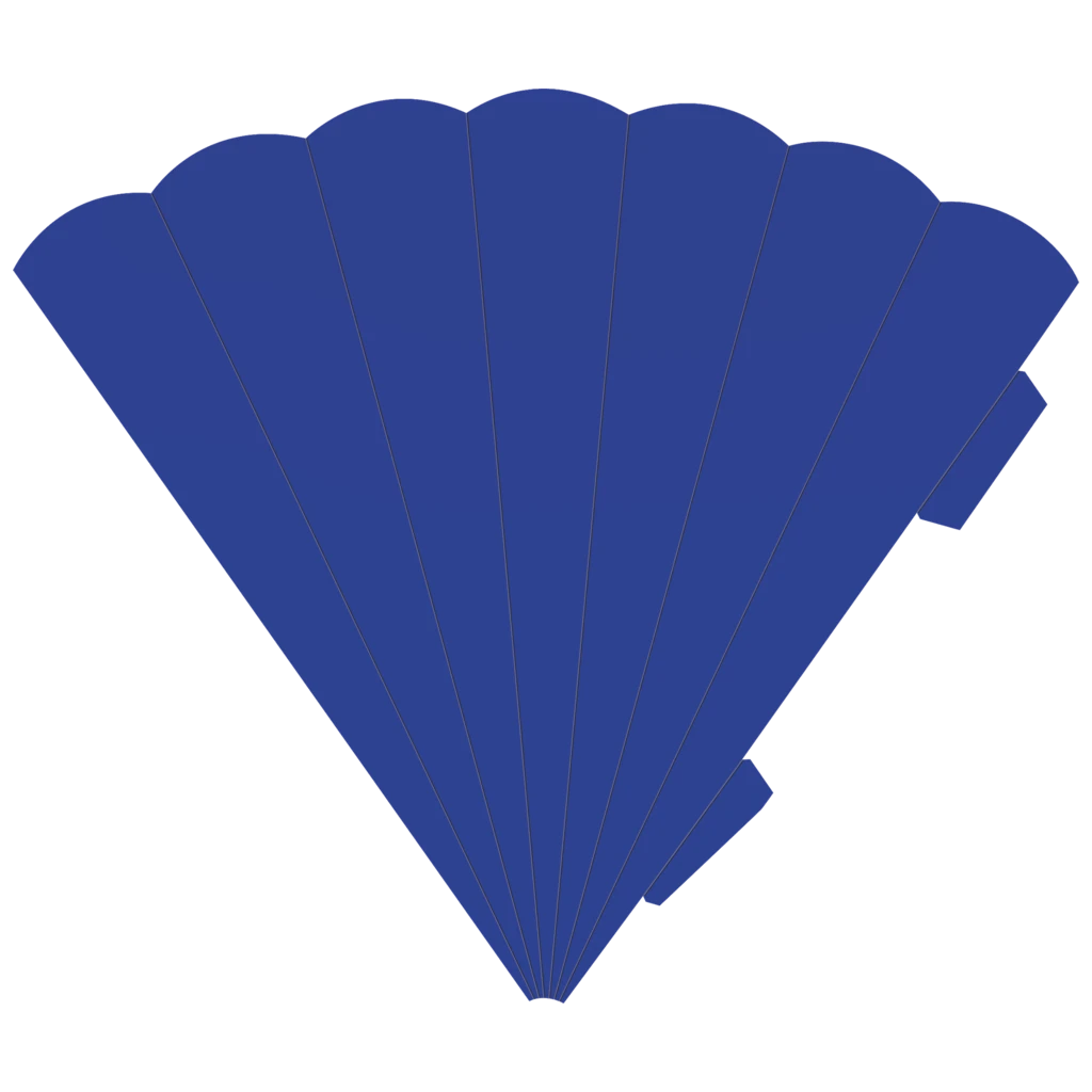 Schultüten-Zuschnitt | 41 cm, 400 g/m², königsblau