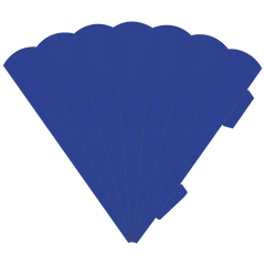 Schultüten-Zuschnitt | 41 cm, 400 g/m², königsblau