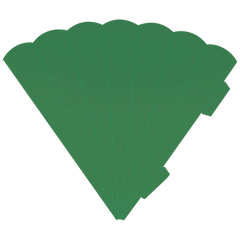 Schultüten-Zuschnitt | 41 cm, 400 g/m², mittelgrün