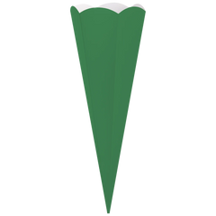 Schultüten-Zuschnitt | 41 cm, 400 g/m², mittelgrün