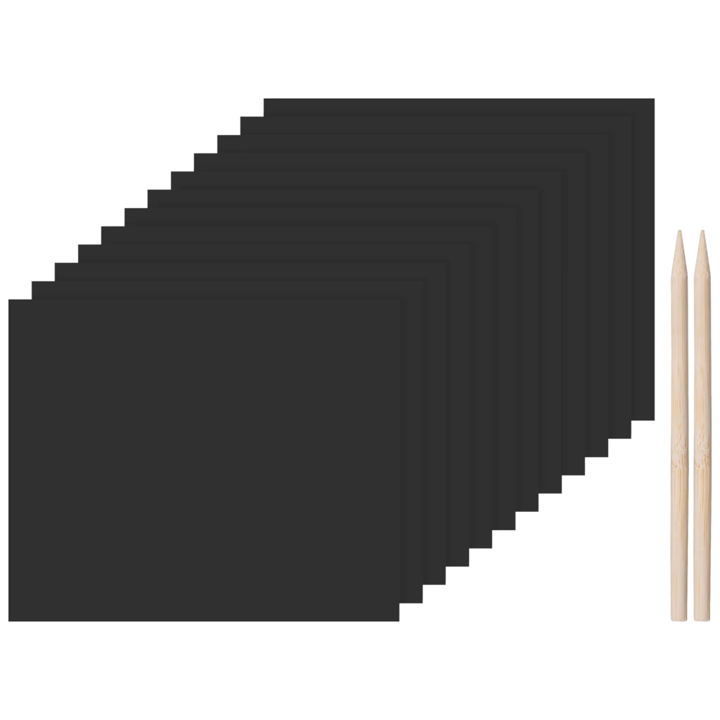Kritz-Kratz Karten-Set | 185×157 mm, regenbogen