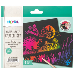 Kritz-Kratz Karten-Set | 185×157 mm, regenbogen