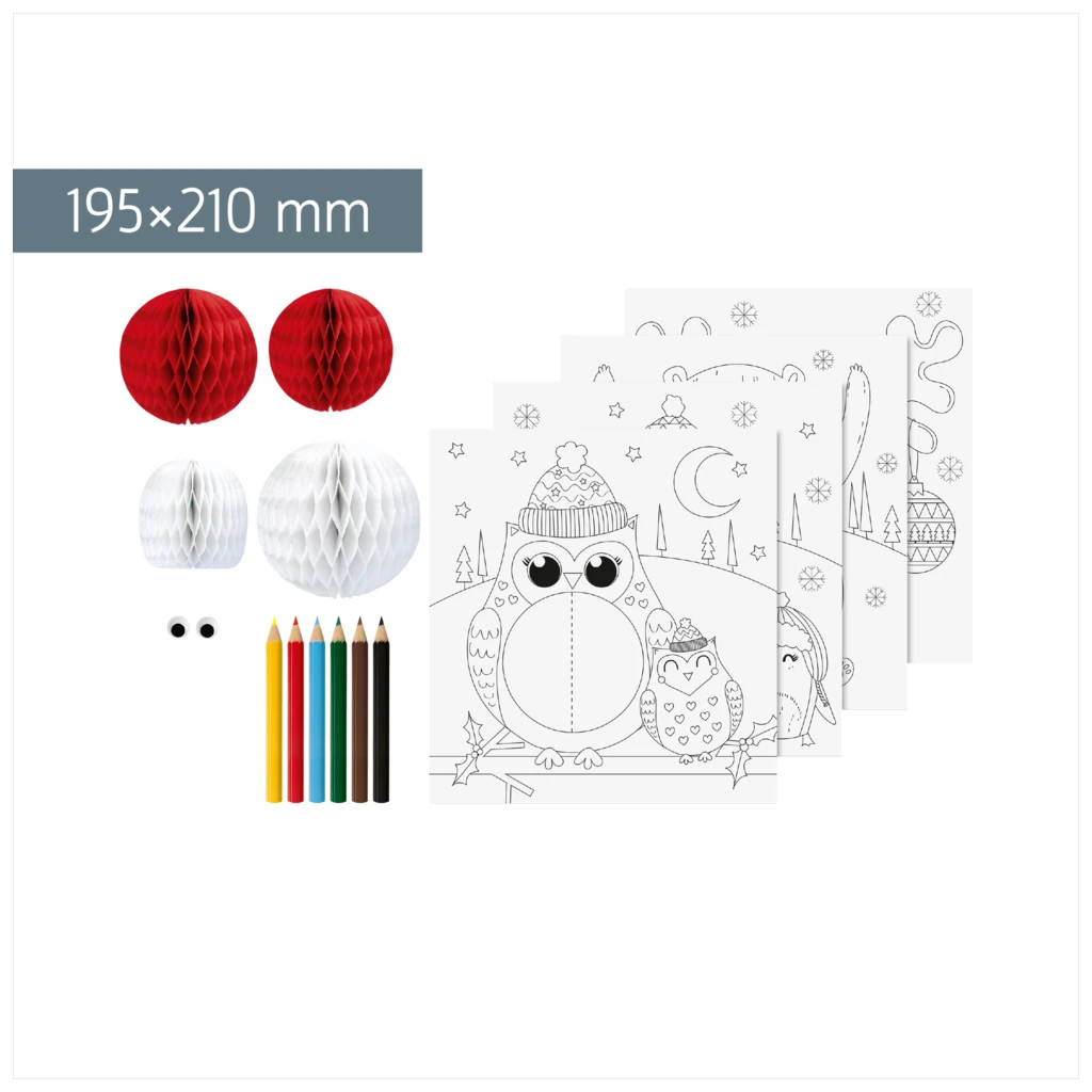 3D-Mal-Set „Wintertiere“ | 195×210 mm