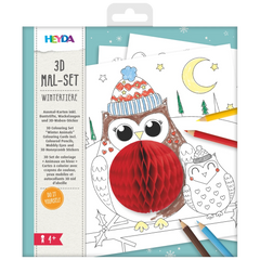 3D-Mal-Set „Wintertiere“ | 195×210 mm