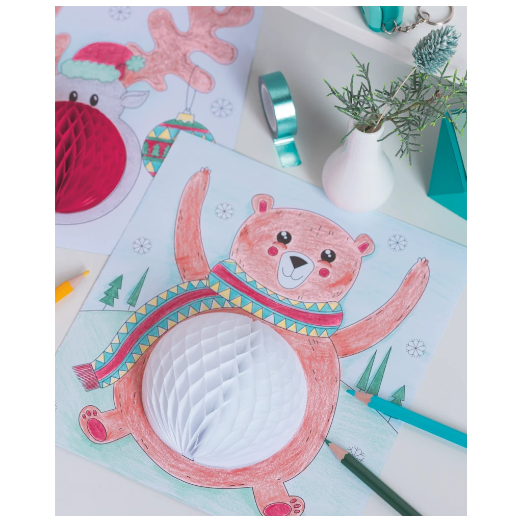 3D-Mal-Set „Wintertiere“ | 195×210 mm