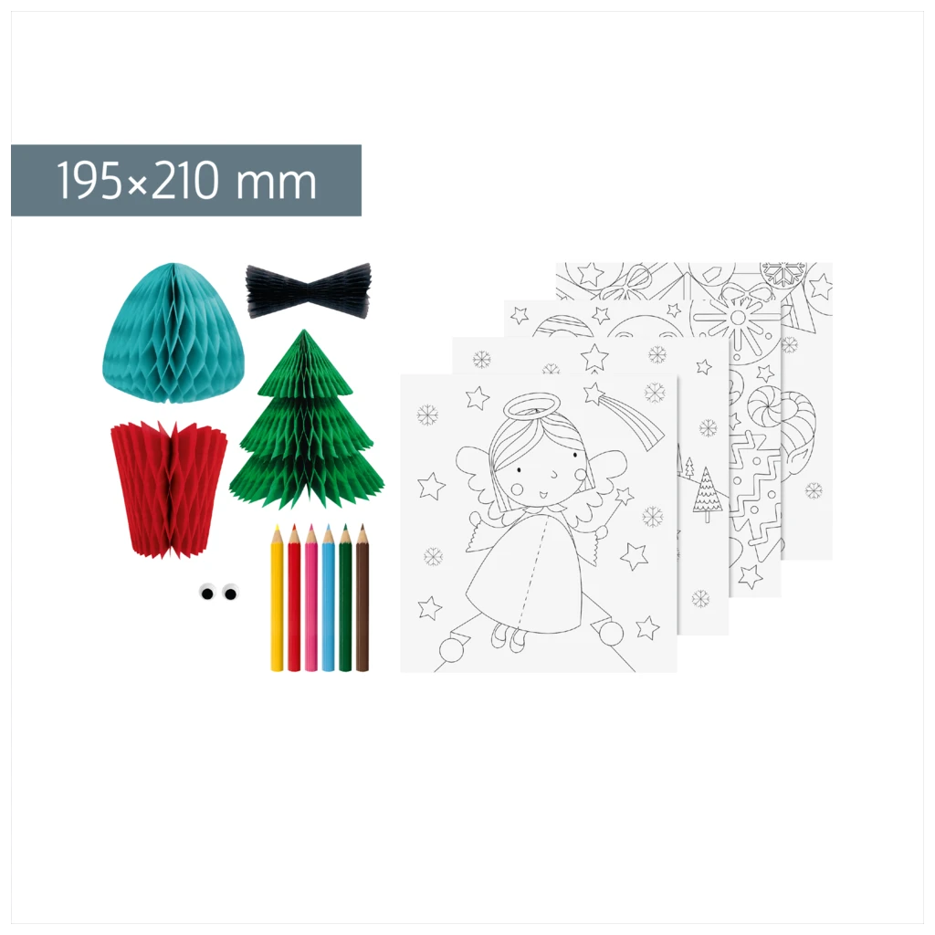 3D-Mal-Set „Weihnachten“ | 195×210 mm