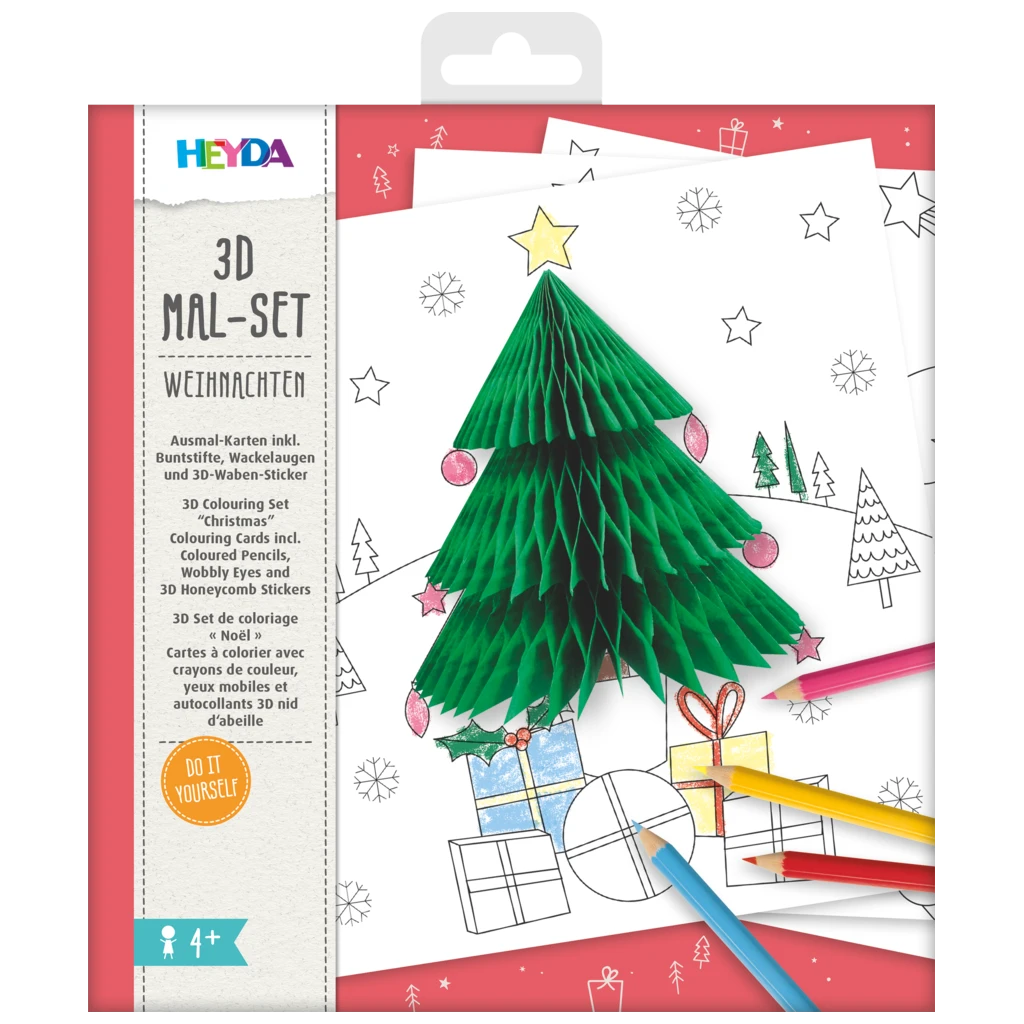 3D-Mal-Set „Weihnachten“ | 195×210 mm