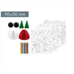 3D-Mal-Set „Lustige Freunde“ | 195×210 mm