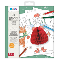 3D-Mal-Set „Lustige Freunde“ | 195×210 mm