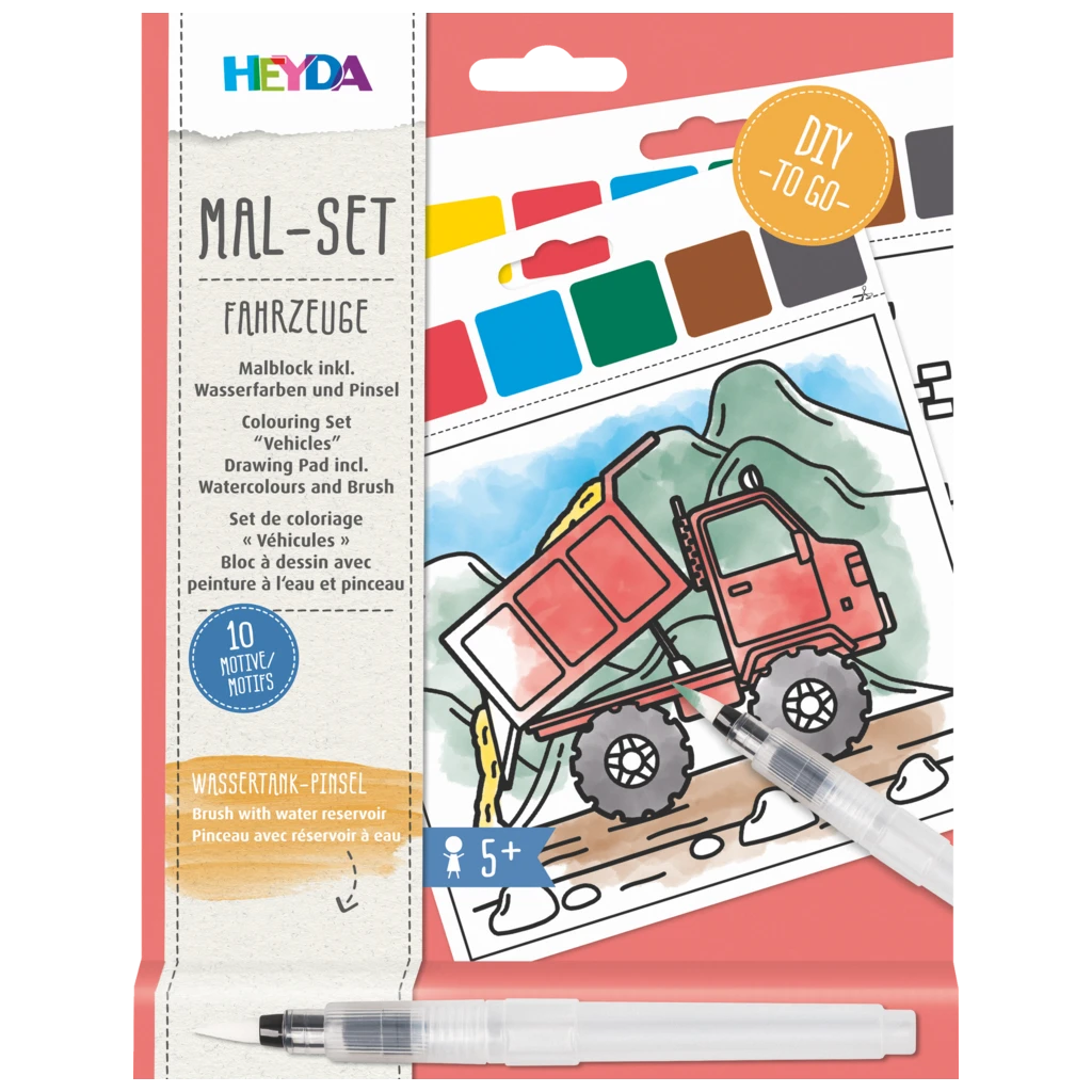 Mal-Set „Fahrzeuge“ | 150×180 mm