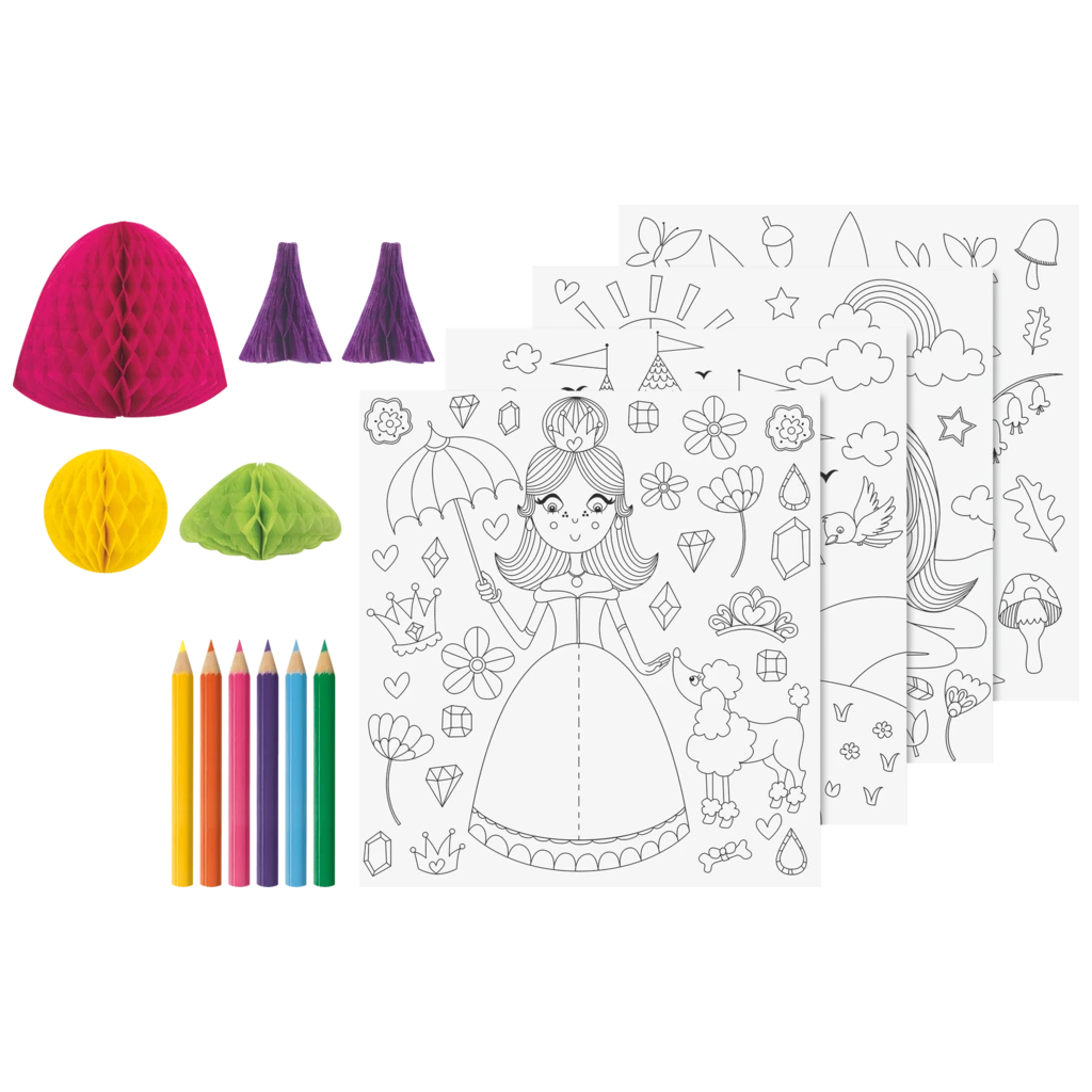 3D-Mal-Set „Prinzessin“ | 195×210 mm