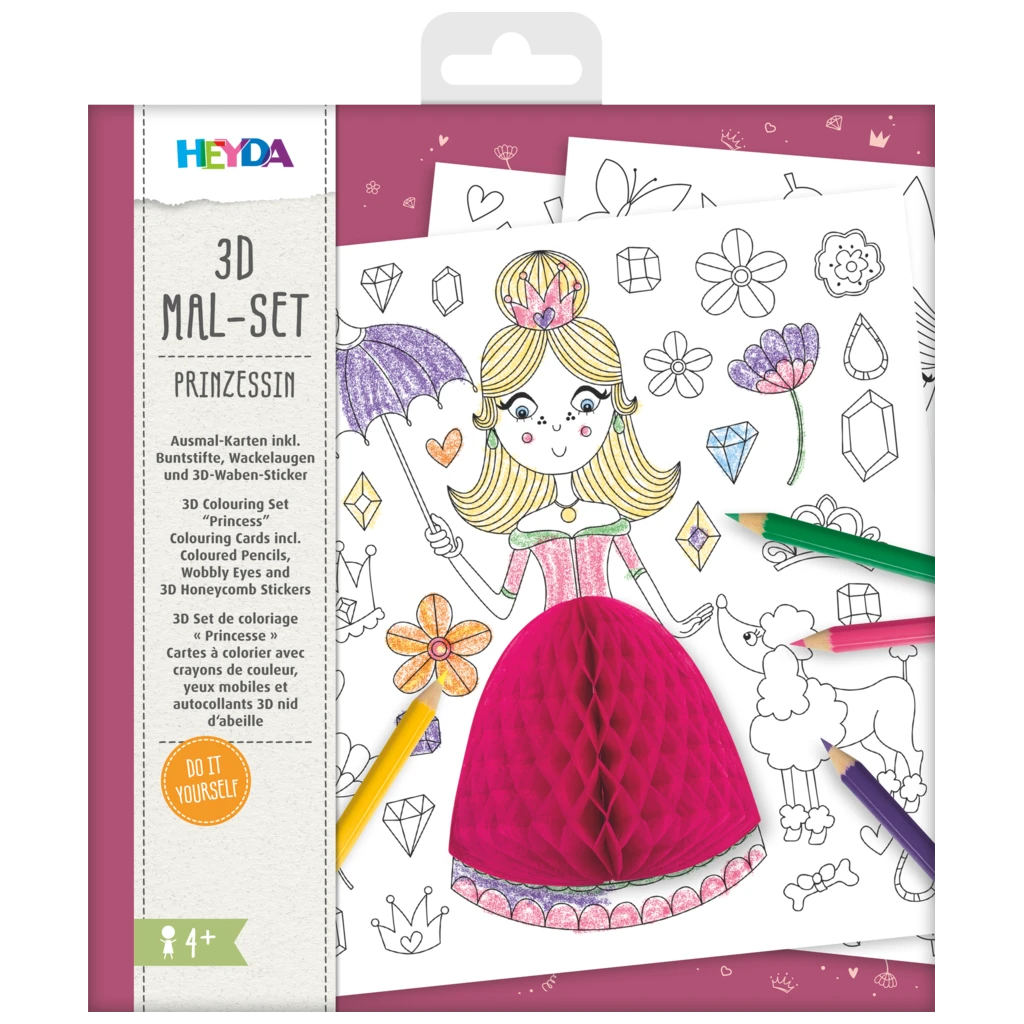 3D-Mal-Set „Prinzessin“ | 195×210 mm
