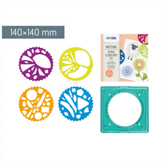 Spiralschablonen-Set | 140×140 mm, mehrfarbig