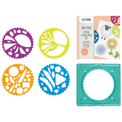 Spiralschablonen-Set | 140×140 mm, mehrfarbig