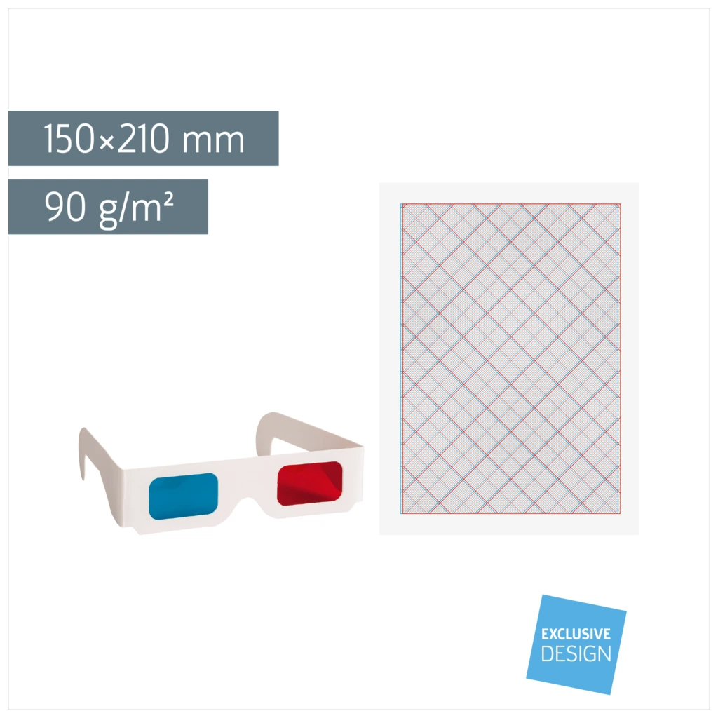3D-Zeichen-Set | 150×210 mm, 90 g/m²