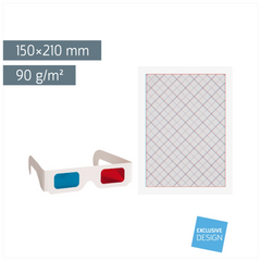 3D-Zeichen-Set | 150×210 mm, 90 g/m²