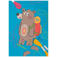 Stick-Figuren-Set „Bär“ | 165×225×50 mm, mehrfarbig