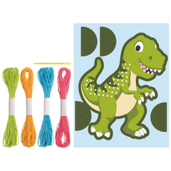 Stick-Figuren-Set „Dinosaurier“ | 155×190×50 mm, mehrfarbig