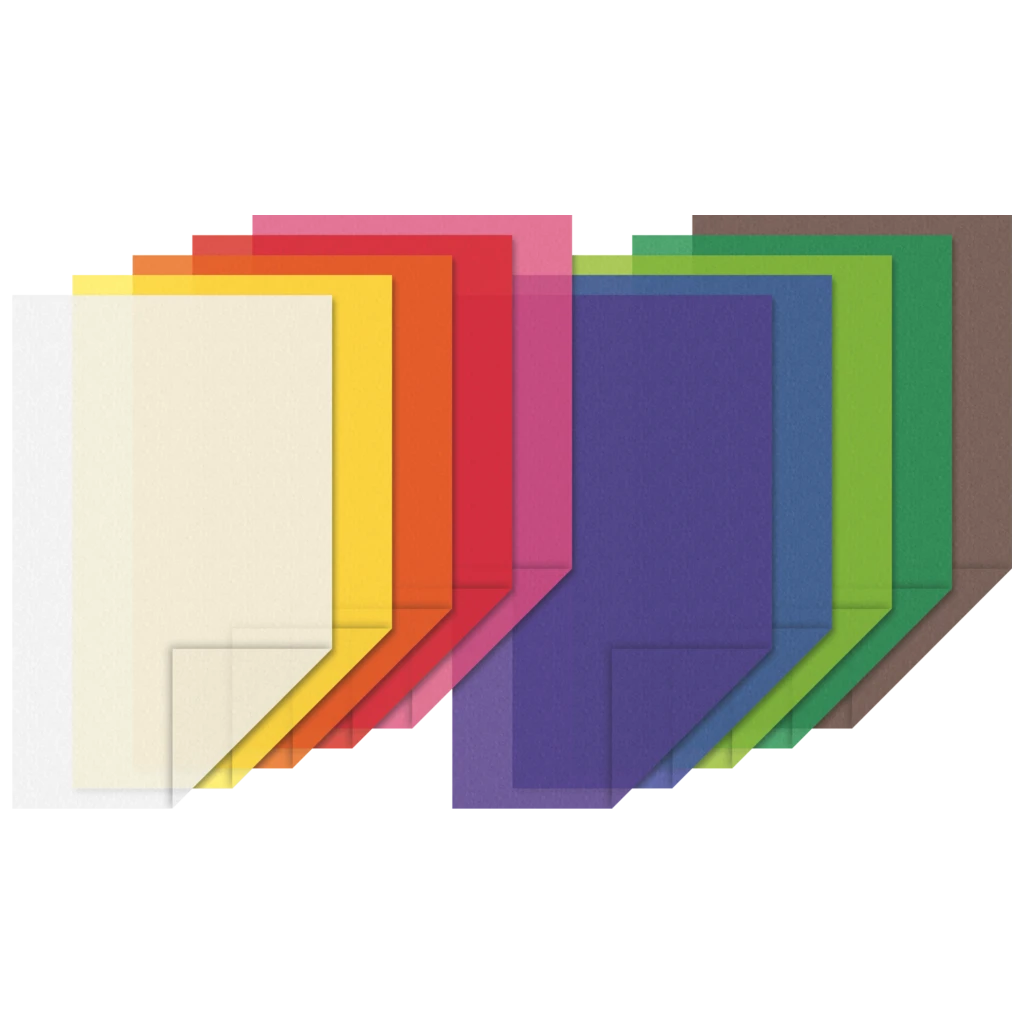 Transparentpapier „Drachenpapier“ Bastelmappe | 19,8×29,7 cm, 10 Blatt, 42 g/m²