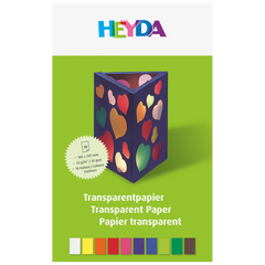 Transparentpapier „Drachenpapier“ Bastelmappe | 19,8×29,7 cm, 10 Blatt, 42 g/m²