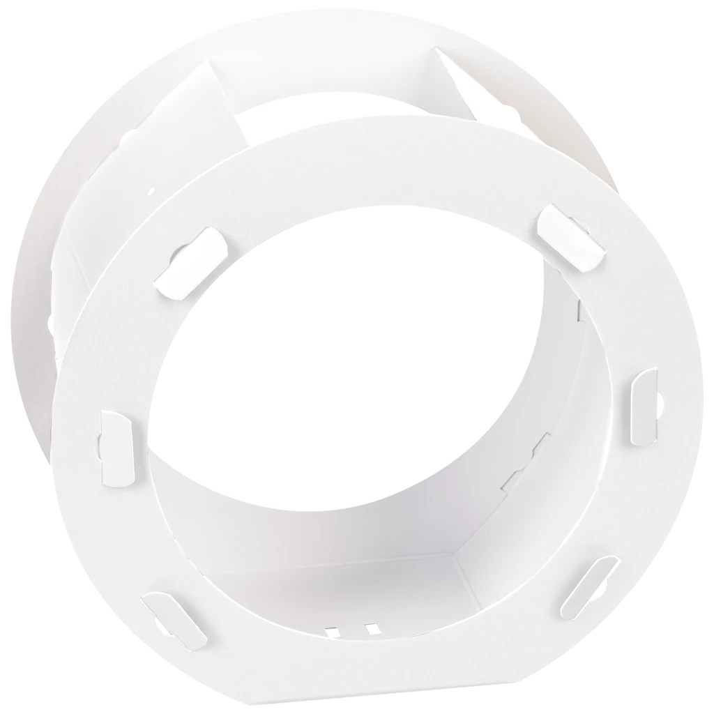 Rundlaternen-Zuschnitt | Ø 22 cm 12 cm, 400 g/m², weiß