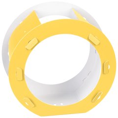 Rundlaternen-Zuschnitt | Ø 22 cm 12 cm, 400 g/m², gelb