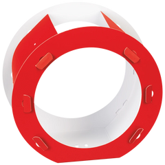 Rundlaternen-Zuschnitt | Ø 22 cm 12 cm, 400 g/m², hellrot