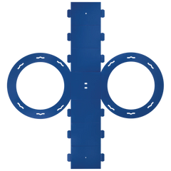 Rundlaternen-Zuschnitt | Ø 22 cm 12 cm, 400 g/m², königsblau