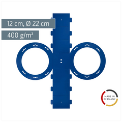 Rundlaternen-Zuschnitt | Ø 22 cm 12 cm, 400 g/m², königsblau