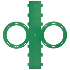 Rundlaternen-Zuschnitt | Ø 22 cm 12 cm, 400 g/m², mittelgrün