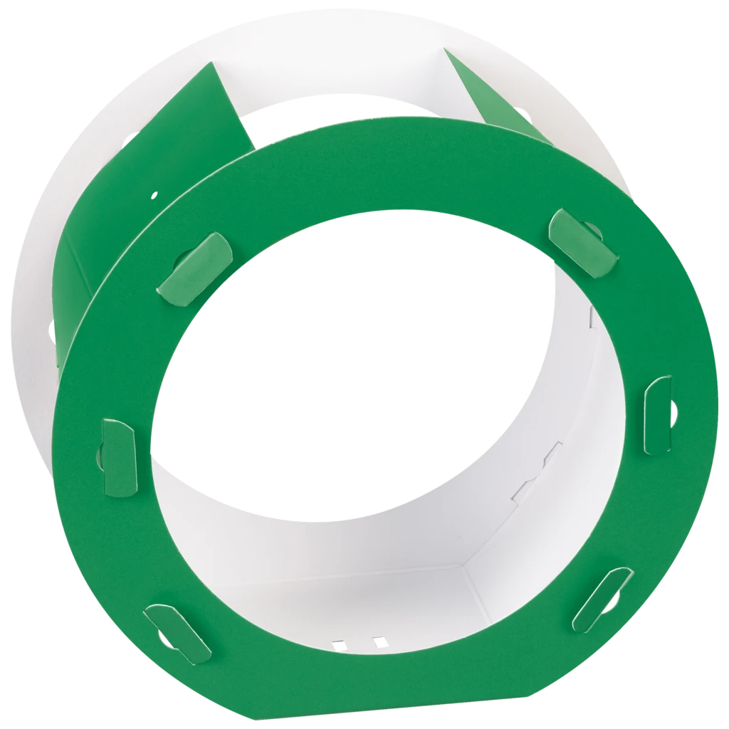 Rundlaternen-Zuschnitt | Ø 22 cm 12 cm, 400 g/m², mittelgrün