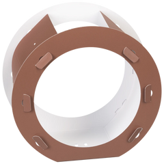 Rundlaternen-Zuschnitt | Ø 22 cm 12 cm, 400 g/m², mittelbraun