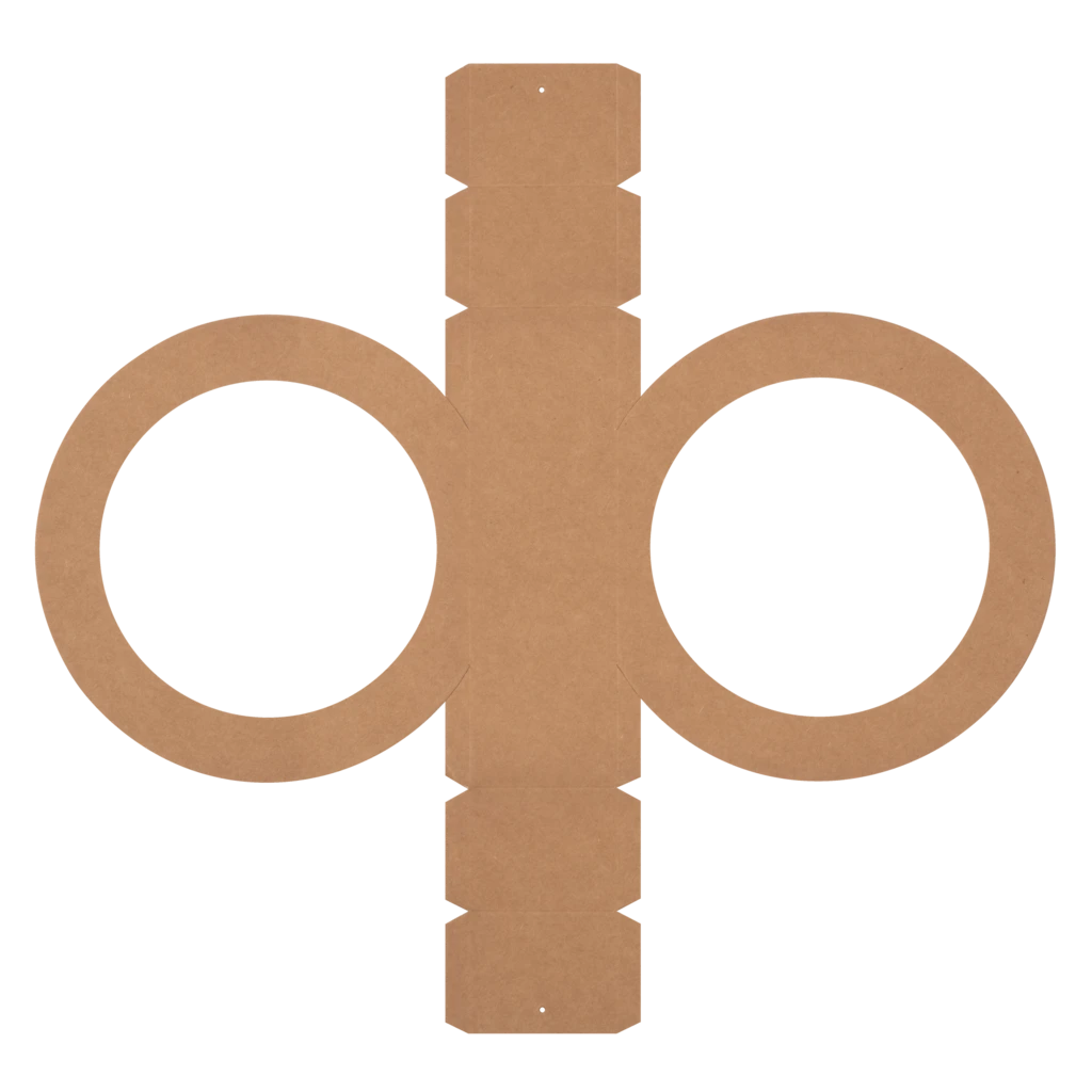 Rundlaternen-Zuschnitt | Ø 19 cm 6 cm, 400 g/m², natur